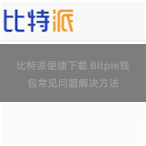 比特派便捷下载 Bitpie钱包常见问题解决方法