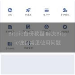 Bitpie备份教程 解决Bitpie钱包常见使用问题