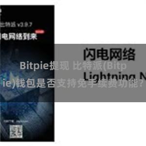 Bitpie提现 比特派(Bitpie)钱包是否支持免手续费功能？