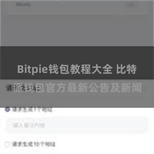 Bitpie钱包教程大全 比特派钱包官方最新公告及新闻