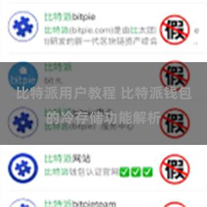 比特派用户教程 比特派钱包的冷存储功能解析