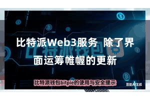 比特派Web3服务  除了界面运筹帷幄的更新
